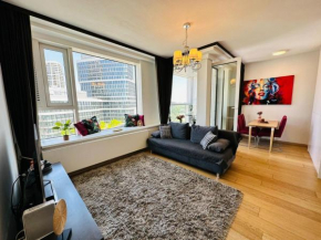 Apartments09 in new building with free parking Panorama city - amazing view close to Old town Bratislava
